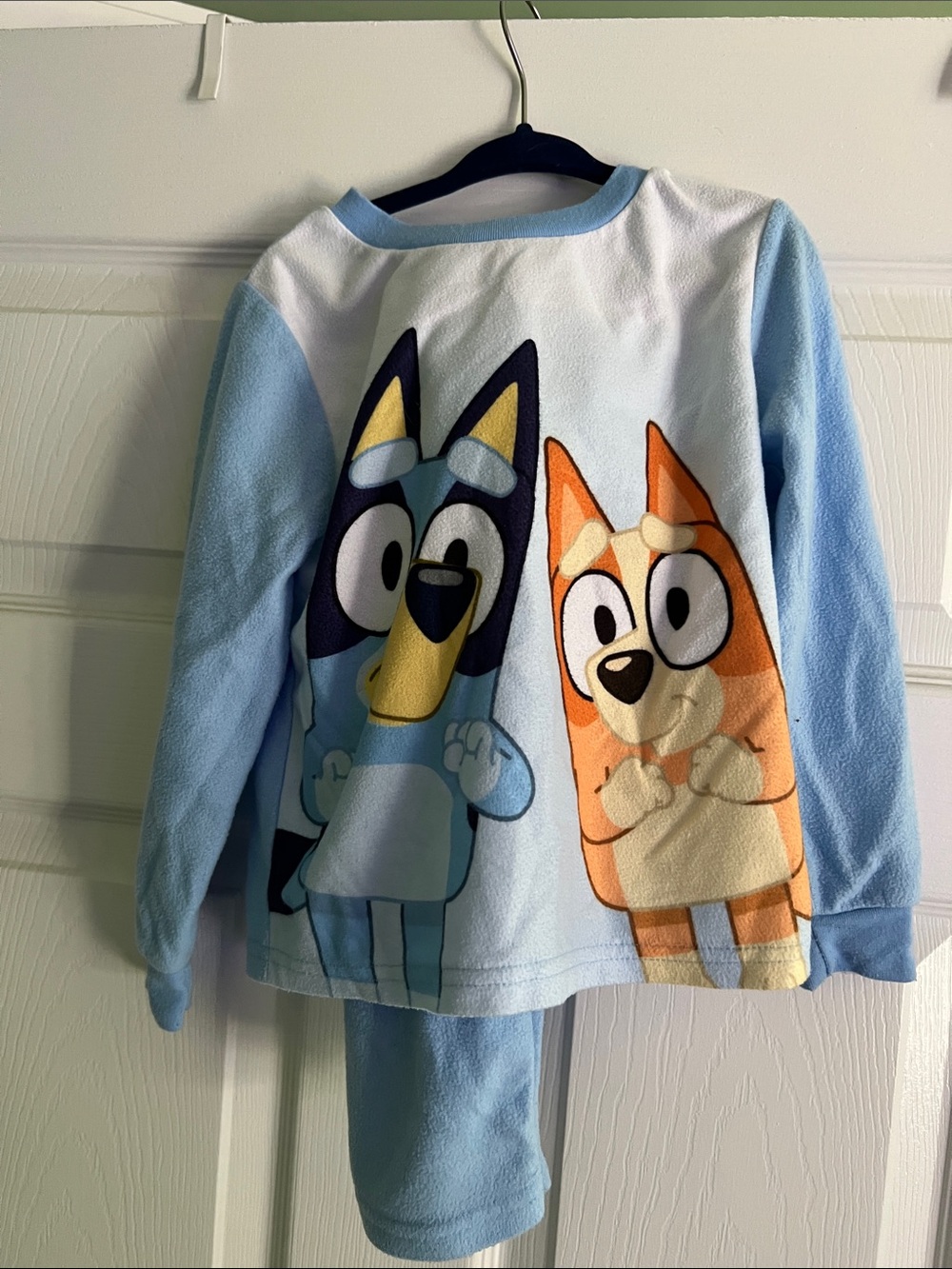Lucy Blue and Orange Bluey Pajama Set